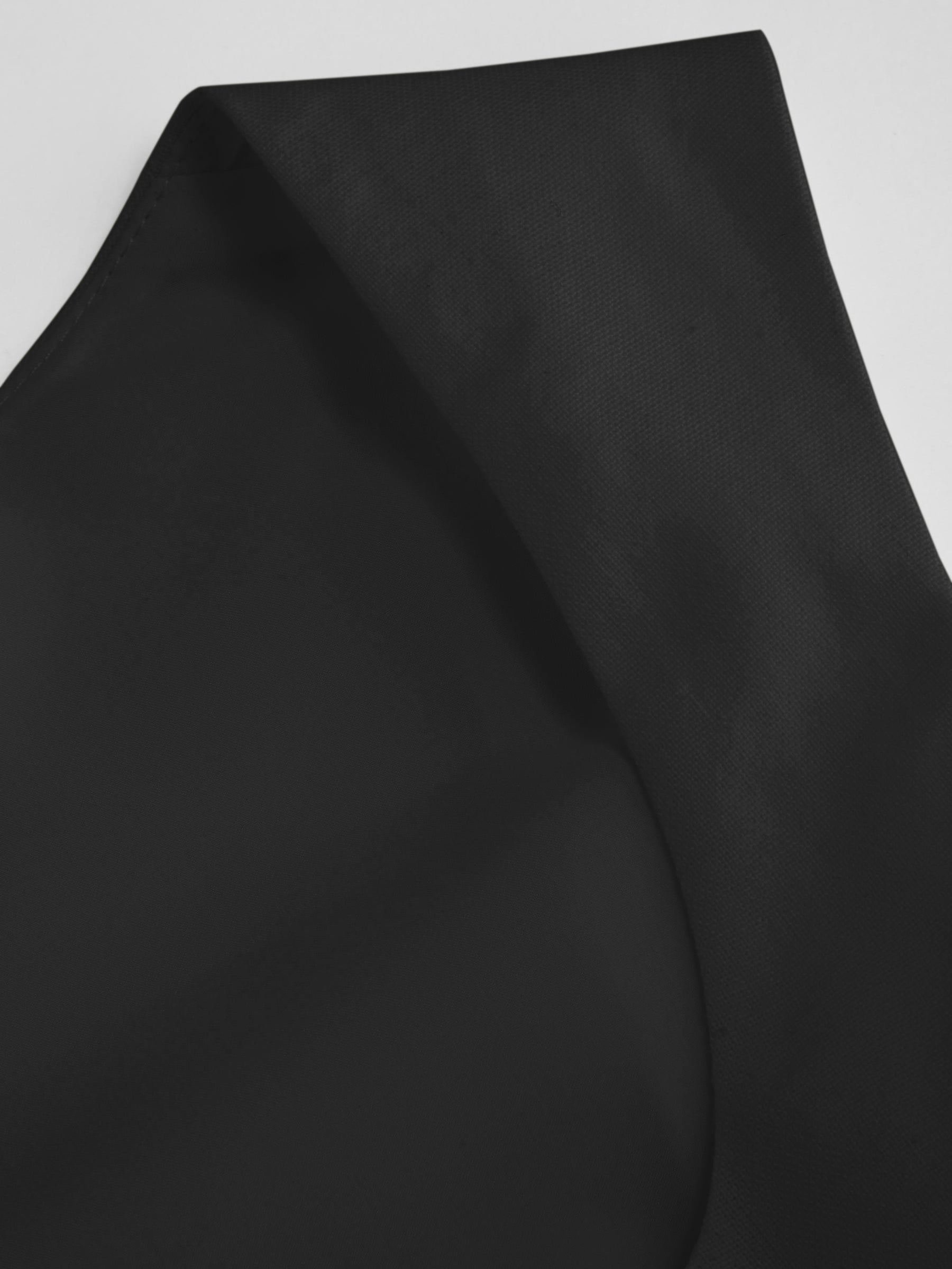Vestido midi de mezcla de lino con cuello cuadrado y volante