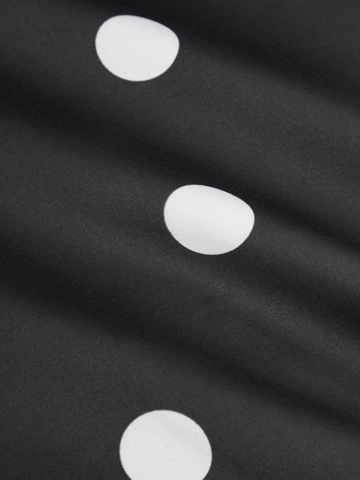 Vestido maxi satinado halter con espalda descubierta - Negro y blanco